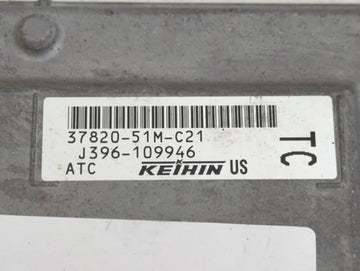 2018 Honda Hr-V PCM Engine Control Computer ECU ECM PCU OEM P/N:J396-109946 37820-51M-C21 Fits OEM Used Auto Parts