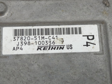 2018 Honda Hr-V PCM Engine Control Computer ECU ECM PCU OEM P/N:37820-51M-C41 Fits OEM Used Auto Parts