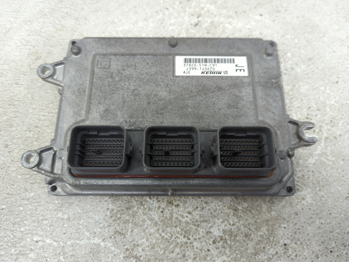 2018 Honda Hr-V PCM Engine Control Computer ECU ECM PCU OEM P/N:J399-143670 37820-51M-C91 OEM Used Auto Parts - Oemusedautop