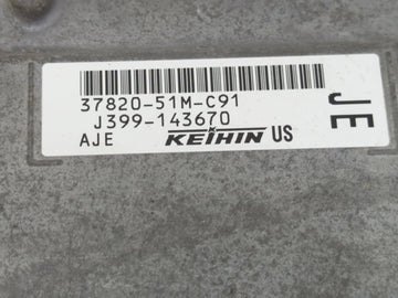 2018 Honda Hr-V PCM Engine Control Computer ECU ECM PCU OEM P/N:J399-143670 37820-51M-C91 Fits OEM Used Auto Parts