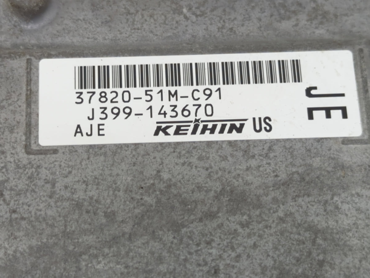 2018 Honda Hr-V PCM Engine Control Computer ECU ECM PCU OEM P/N:J399-143670 37820-51M-C91 OEM Used Auto Parts - Oemusedautop