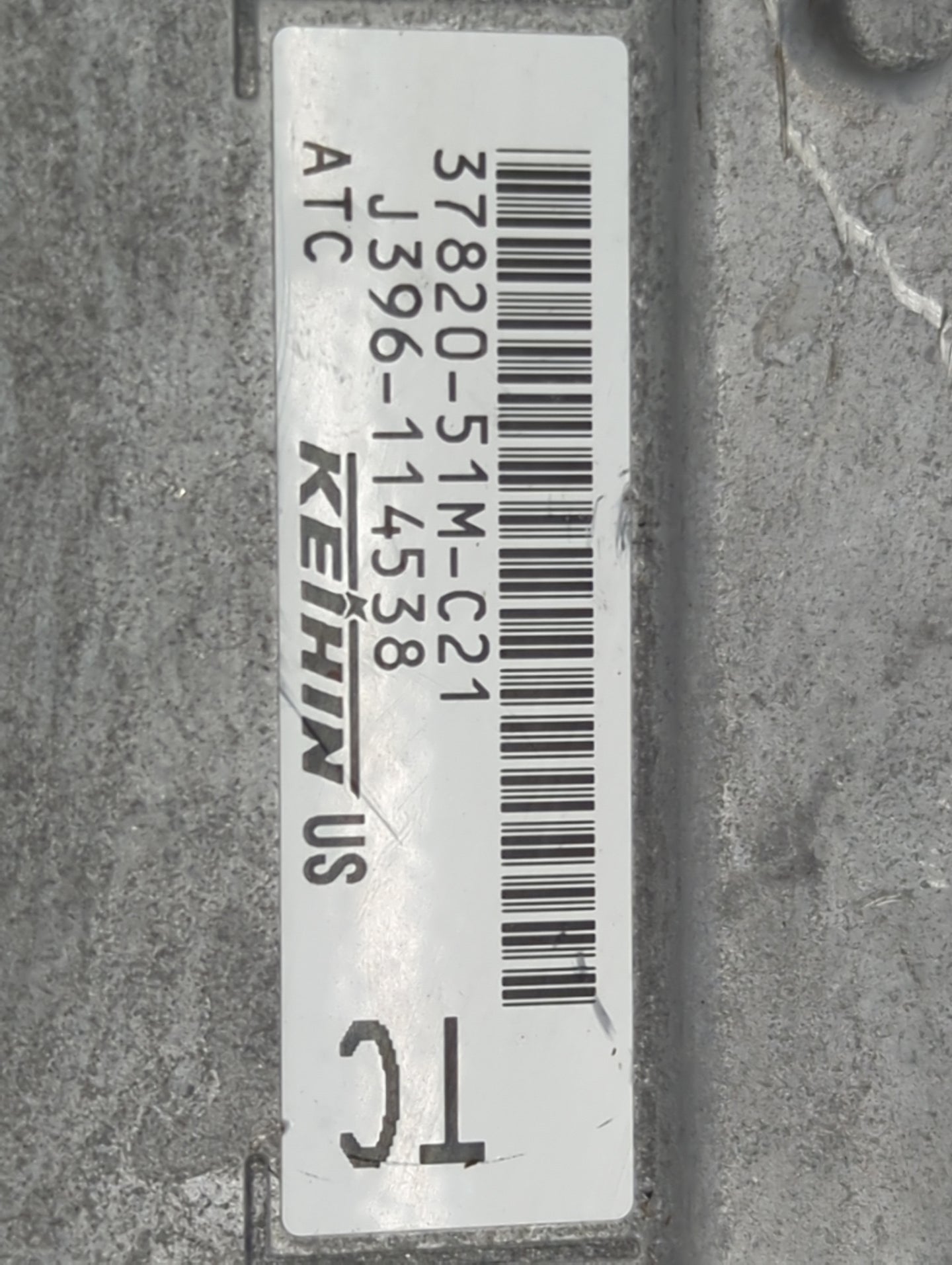 2018 Honda Hr-V PCM Engine Control Computer ECU ECM PCU OEM P/N:37820-51M-C21 J396-114538 Fits OEM Used Auto Parts - Oemused