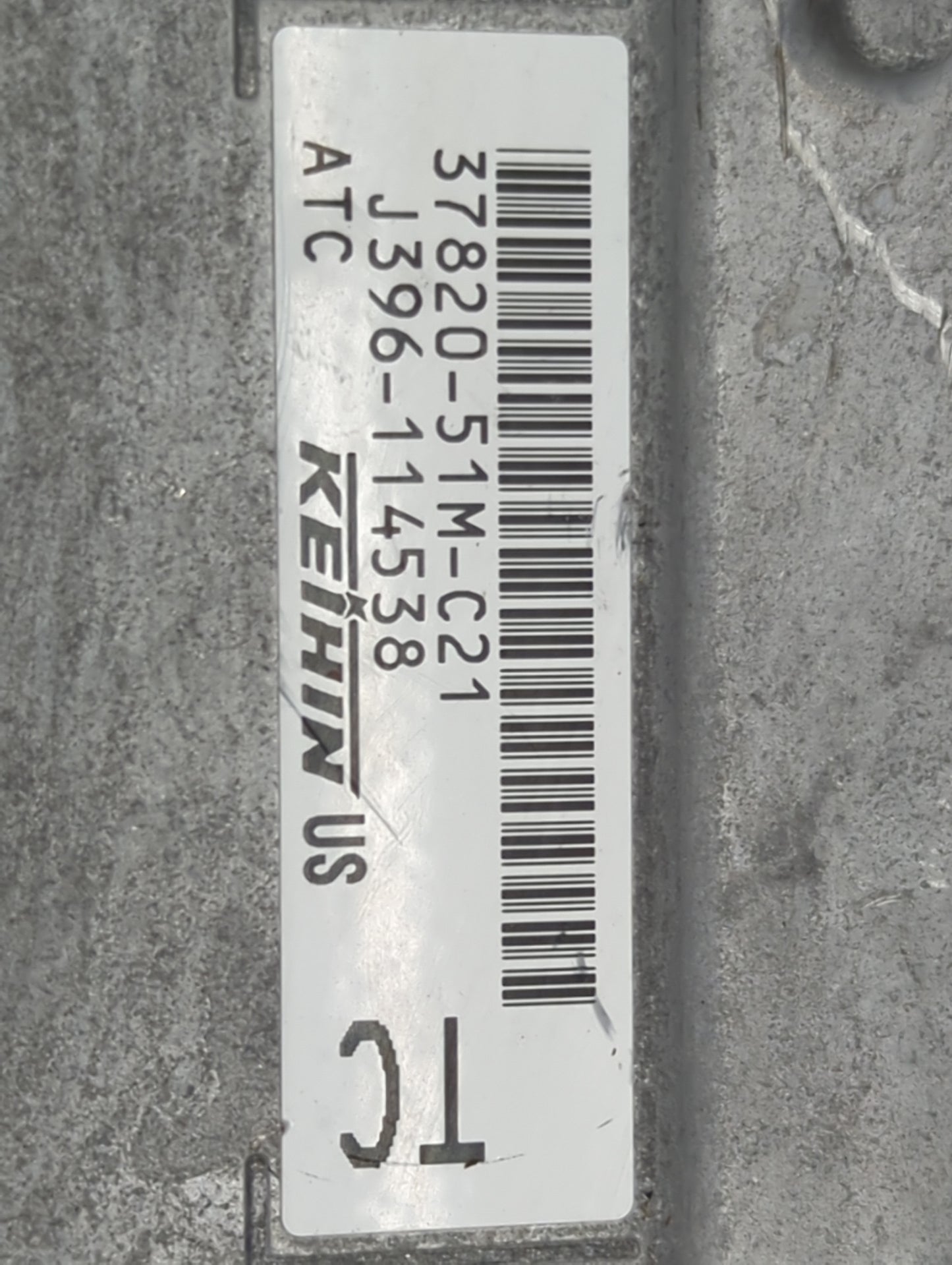 2018 Honda Hr-V PCM Engine Control Computer ECU ECM PCU OEM P/N:37820-51M-C21 J396-114538 Fits OEM Used Auto Parts - Oemused