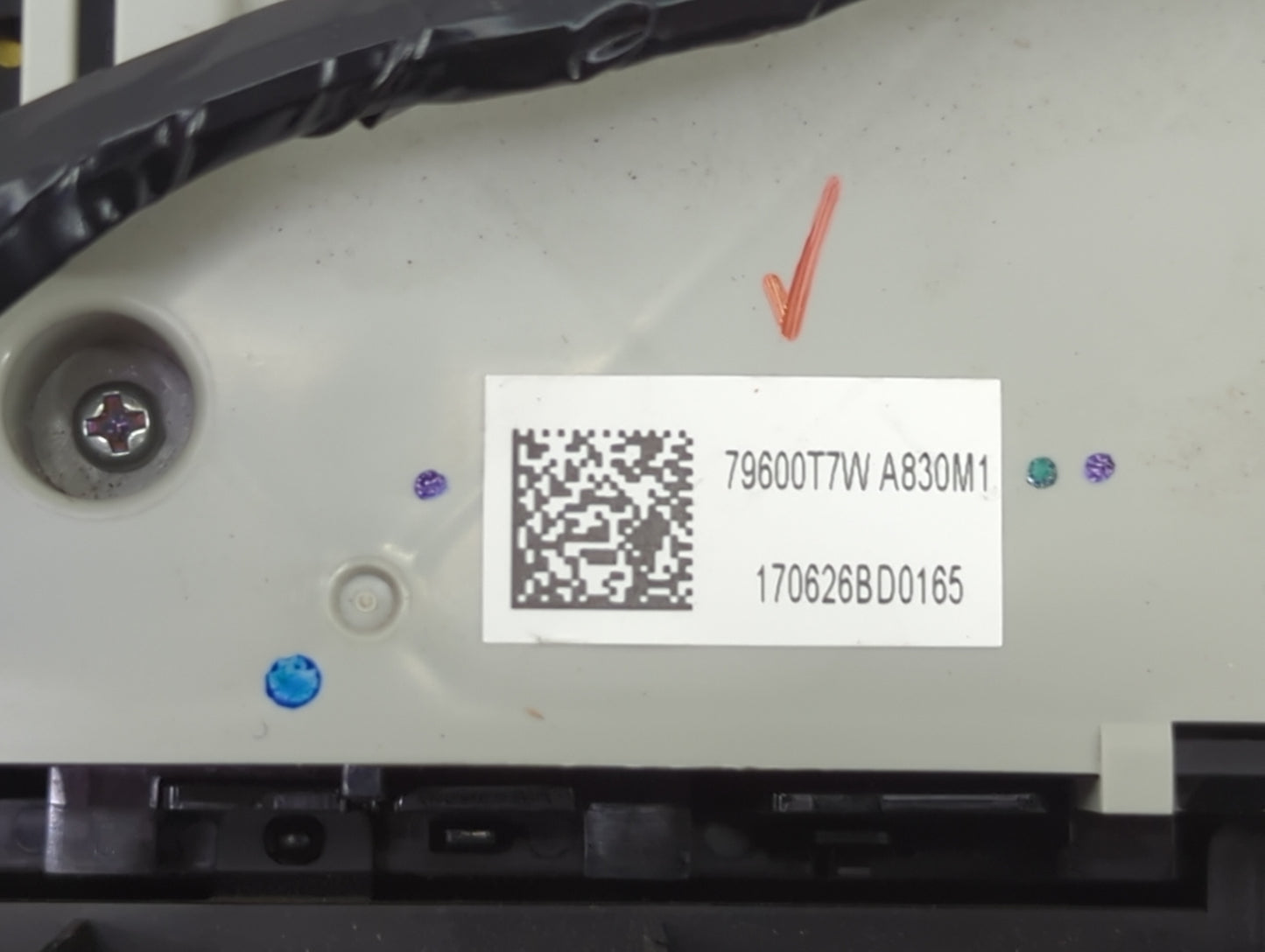 2016-2022 Honda Hr-V Climate Control Module Temperature AC/Heater Replacement P/N:79600T7W A830M1 Fits OEM Used Auto Parts -