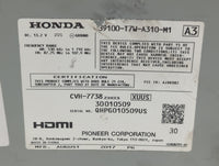 2018-2018 Honda Hr-v Am Fm Cd Player Radio Receiver 500682 - Oemusedautoparts1.com
