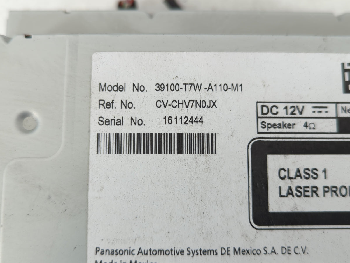 2018-2018 Honda Hr-v Am Fm Cd Player Radio Receiver 548962 - Oemusedautoparts1.com