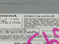 2018 Honda Hr-V Radio AM FM Cd Player Receiver Replacement P/N:39100-T7W-A410-M1 Fits OEM Used Auto Parts - Oemusedautoparts