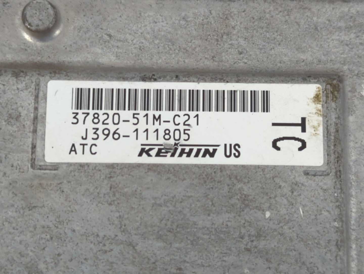 2018 Honda Hr-V PCM Engine Control Computer ECU ECM PCU OEM P/N:37820-51M-C21 Fits OEM Used Auto Parts - Oemusedautoparts1.c