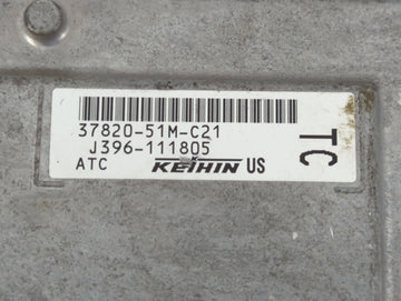 2018 Honda Hr-V PCM Engine Control Computer ECU ECM PCU OEM P/N:37820-51M-C21 Fits OEM Used Auto Parts