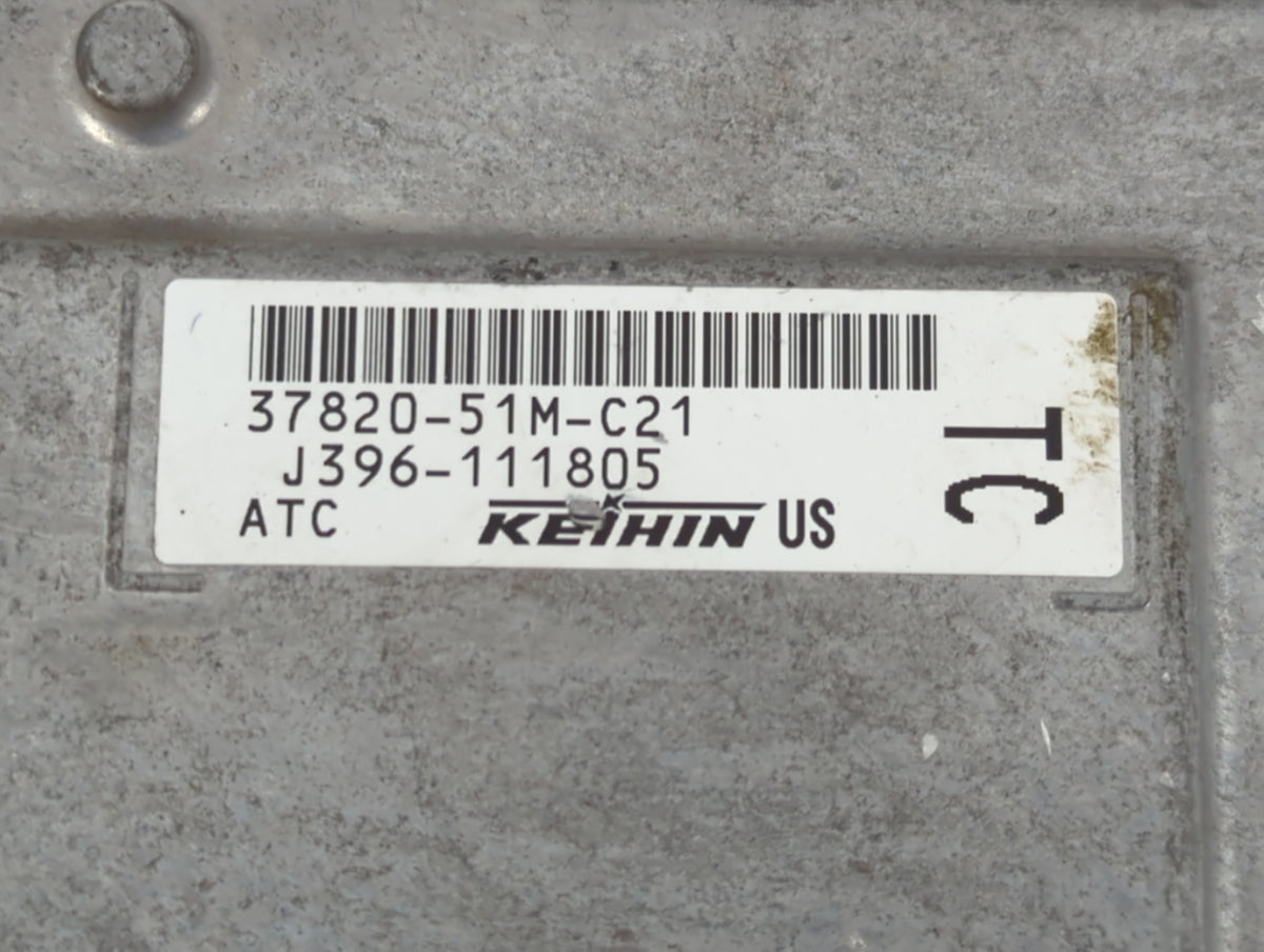 2018 Honda Hr-V PCM Engine Control Computer ECU ECM PCU OEM P/N:37820-51M-C21 OEM Used Auto Parts - Oemusedautoparts1.com