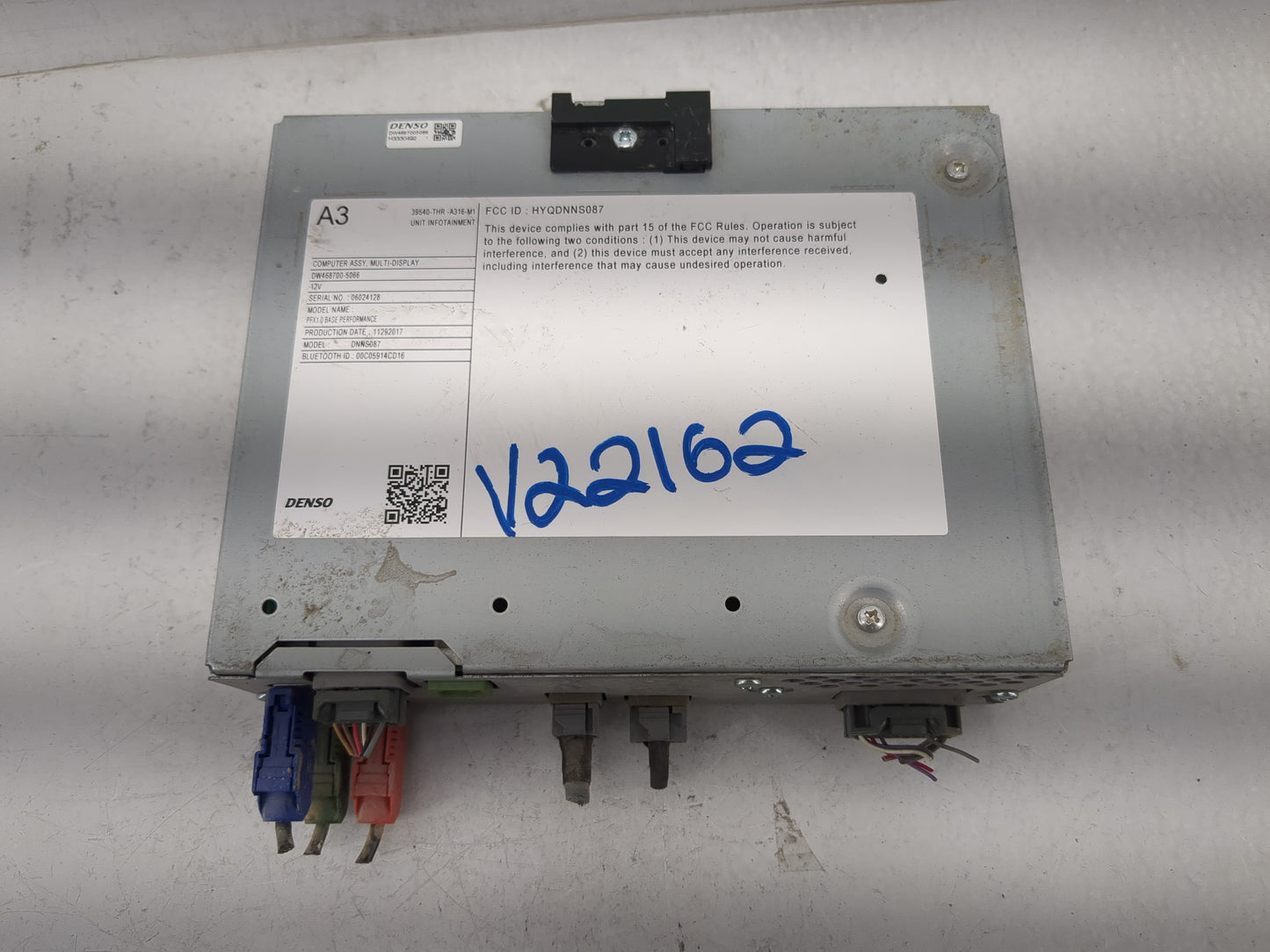 2018 Honda Odyssey Radio AM FM Cd Player Receiver Replacement P/N:39540-THR-A316-M1 Fits OEM Used Auto Parts - Oemusedautopa