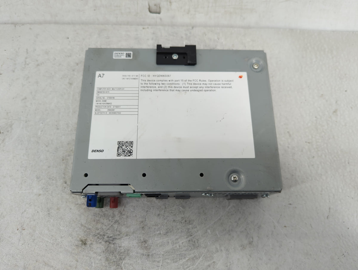 2018 Honda Odyssey Radio AM FM Cd Player Receiver Replacement P/N:39540-THR-A711-M1 OEM Used Auto Parts - Oemusedautoparts1.