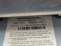 2018 Honda Odyssey Radio AM FM Cd Player Receiver Replacement P/N:RD6A7AA HNZ22091253 Fits OEM Used Auto Parts - Oemusedauto