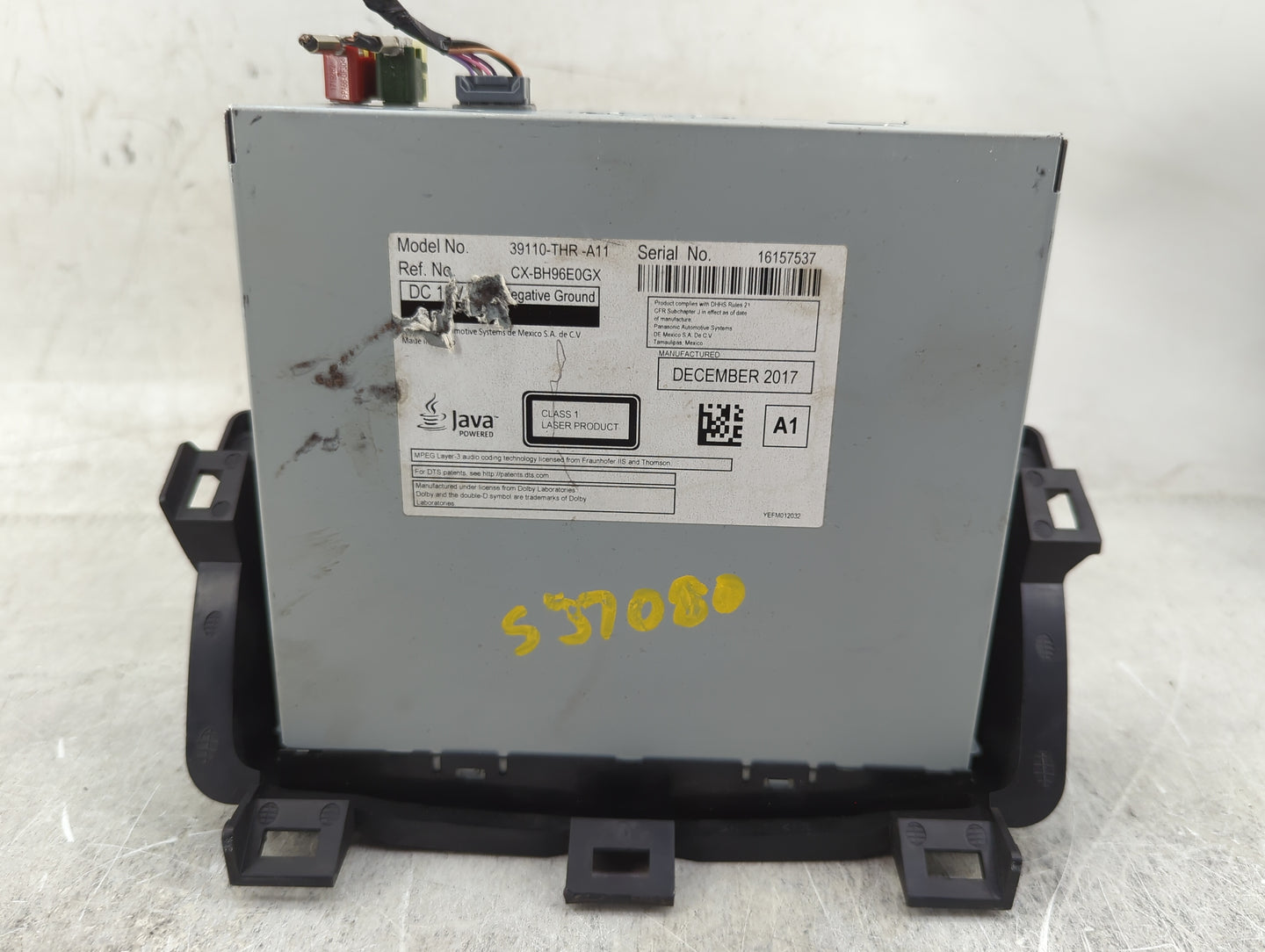 2018 Honda Odyssey Radio AM FM Cd Player Receiver Replacement P/N:39110-THR-A11 CX-BH96E0GX Fits OEM Used Auto Parts - Oemus