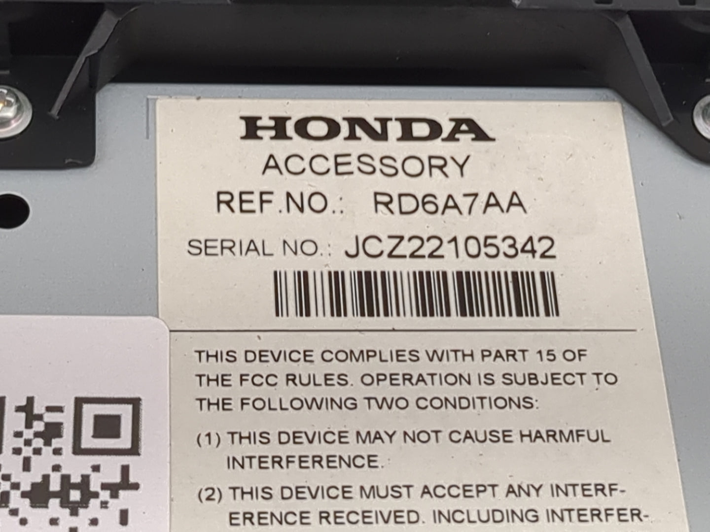 2018 Honda Odyssey Information Display Screen 1483819 - Oemusedautoparts1.com