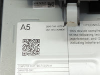 2018 Honda Odyssey Information Display Screen Black - Oemusedautoparts1.com