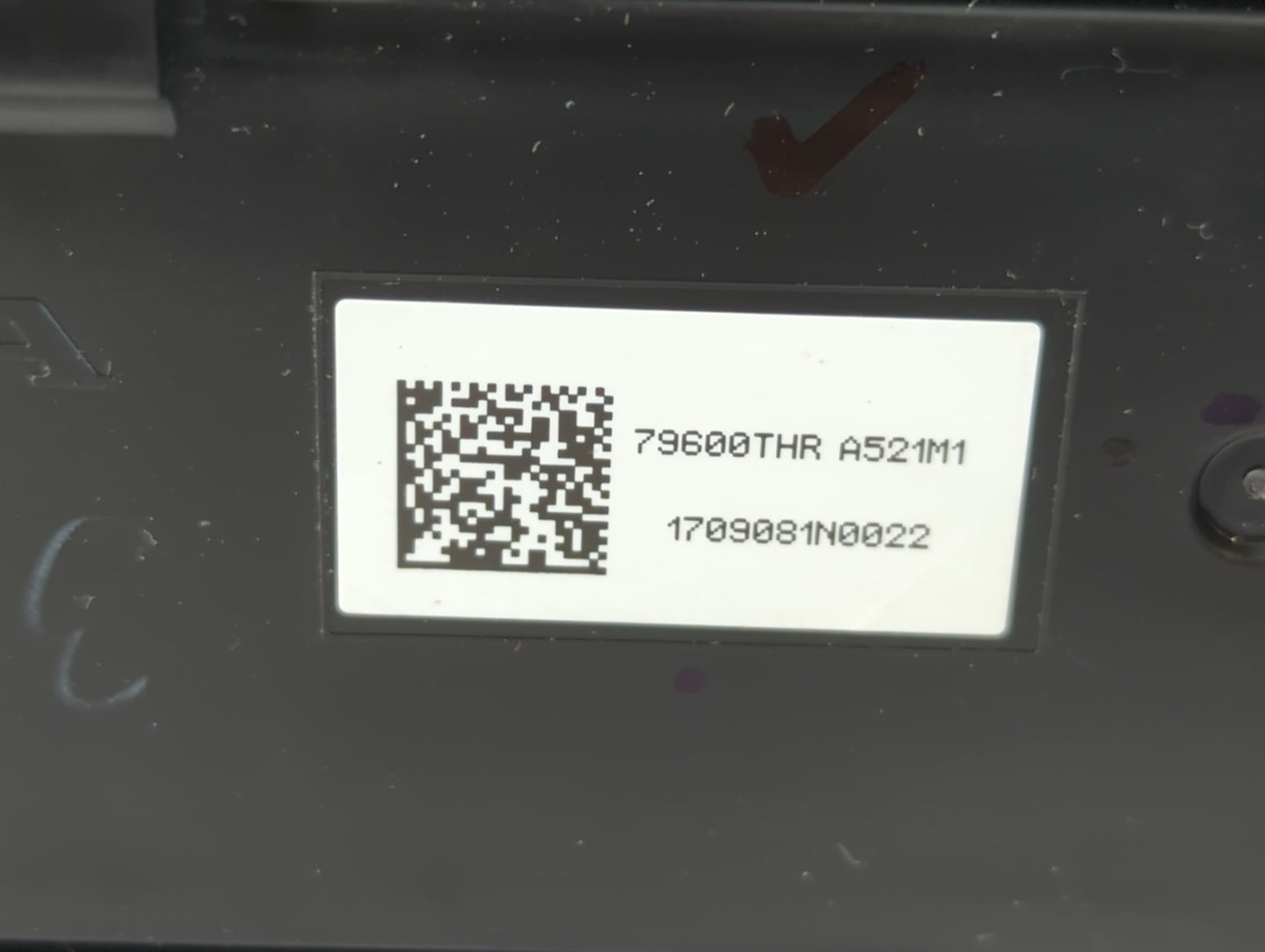 2018 Honda Odyssey Climate Control Module Temperature AC/Heater Replacement P/N:79600THR A521M1 Fits OEM Used Auto Parts - O