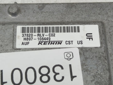 2017-2019 Honda Pilot PCM Engine Control Computer ECU ECM PCU OEM P/N:37820-RLV-C02 Fits Fits 2017 2018 2019 OEM Used Auto Parts