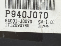 2018 Hyundai Accent Instrument Cluster Speedometer Gauges P/N:94001-J0070 Fits OEM Used Auto Parts - Oemusedautoparts1.com