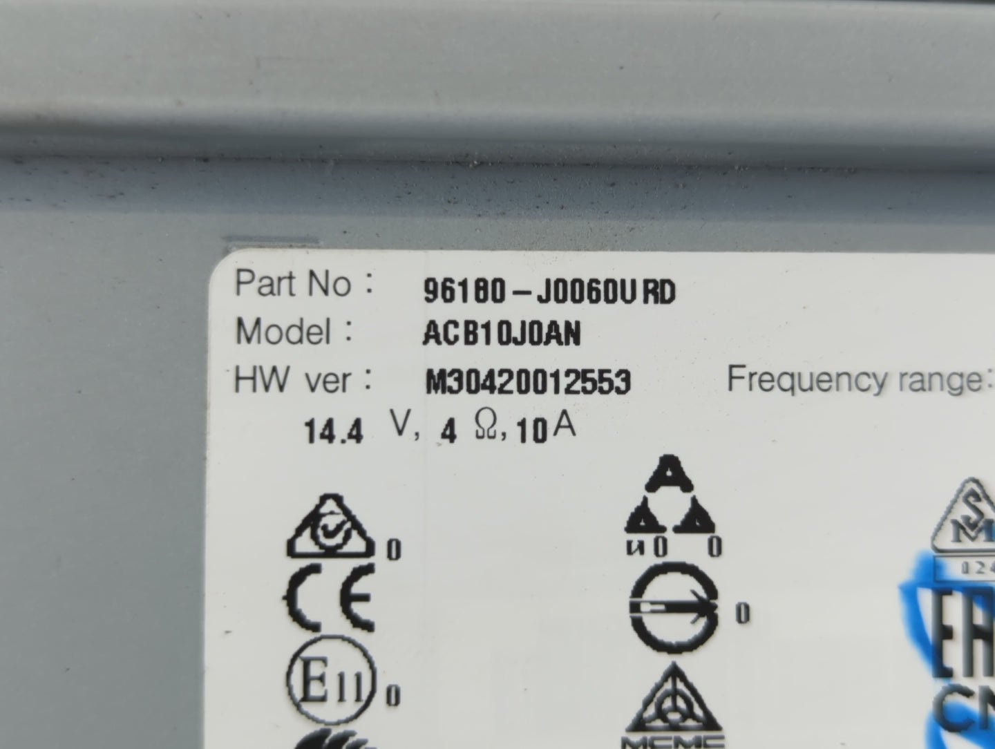 2018-2020 Hyundai Accent Am Fm Cd Player Radio Receiver - Oemusedautoparts1.com