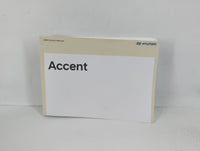 2018 Hyundai Accent Owners Manual Book Guide P/N:J0S4-EE84C OEM Used Auto Parts - Oemusedautoparts1.com