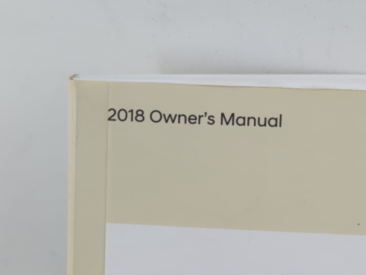 2018 Hyundai Accent Owners Manual Book Guide P/N:J0S4-EE84C OEM Used Auto Parts - Oemusedautoparts1.com