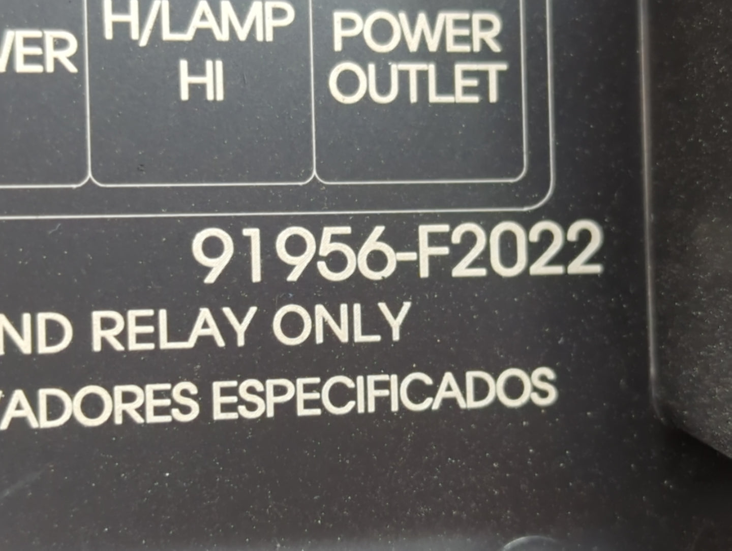 2018 Hyundai Elantra Fusebox Fuse Box Panel Relay Module P/N:91956-F2022 Fits OEM Used Auto Parts - Oemusedautoparts1.com