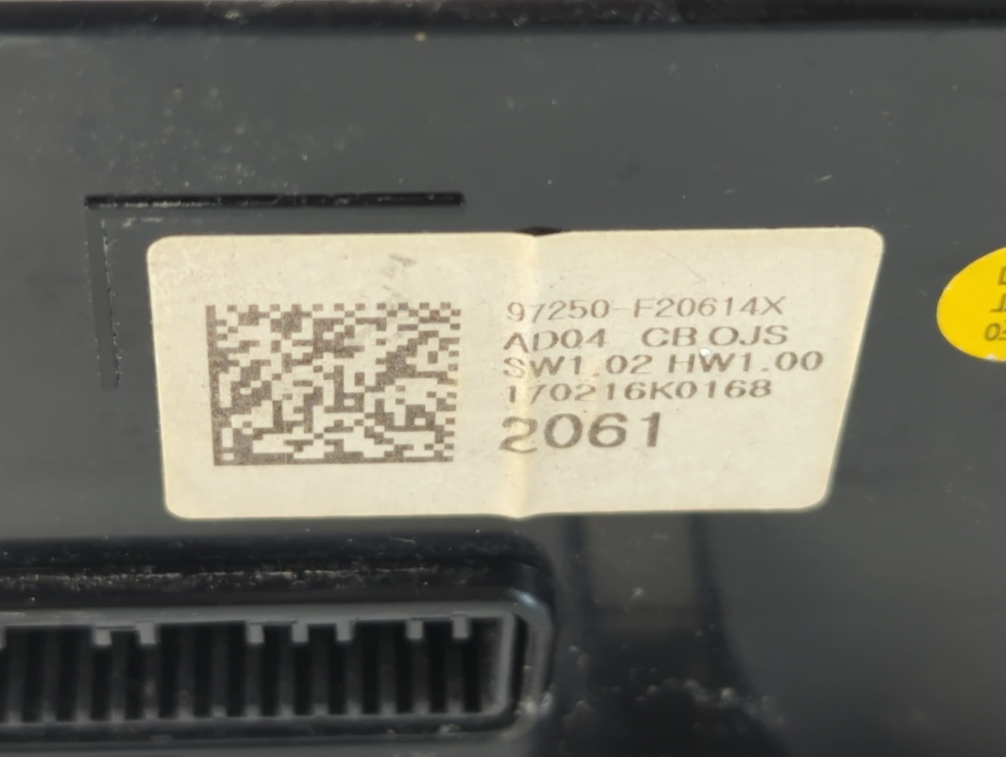 2018-2020 Hyundai Elantra Climate Control Module Temperature AC/Heater Replacement P/N:97250-F20614X Fits Fits 2018 2019 202