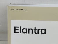 2018 Hyundai Elantra Owners Manual Book Guide P/N:JF3O-EU81G OEM Used Auto Parts - Oemusedautoparts1.com