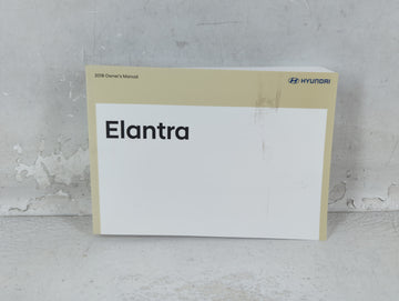 2018 Hyundai Elantra Owners Manual Book Guide P/N:JF3O-EU7OE OEM Used Auto Parts - Oemusedautoparts1.com