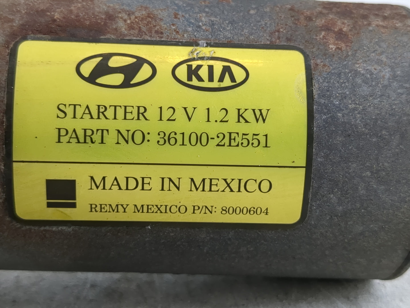 2014-2020 Hyundai Elantra Car Starter Motor Solenoid OEM P/N:36100-2E551 Fits Fits 2014 2015 2016 2017 2018 2019 2020 OEM Us