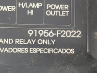 2018 Hyundai Elantra Fusebox Fuse Box Panel Relay Module P/N:91956-F2022 1707122420 Fits OEM Used Auto Parts - Oemusedautopa
