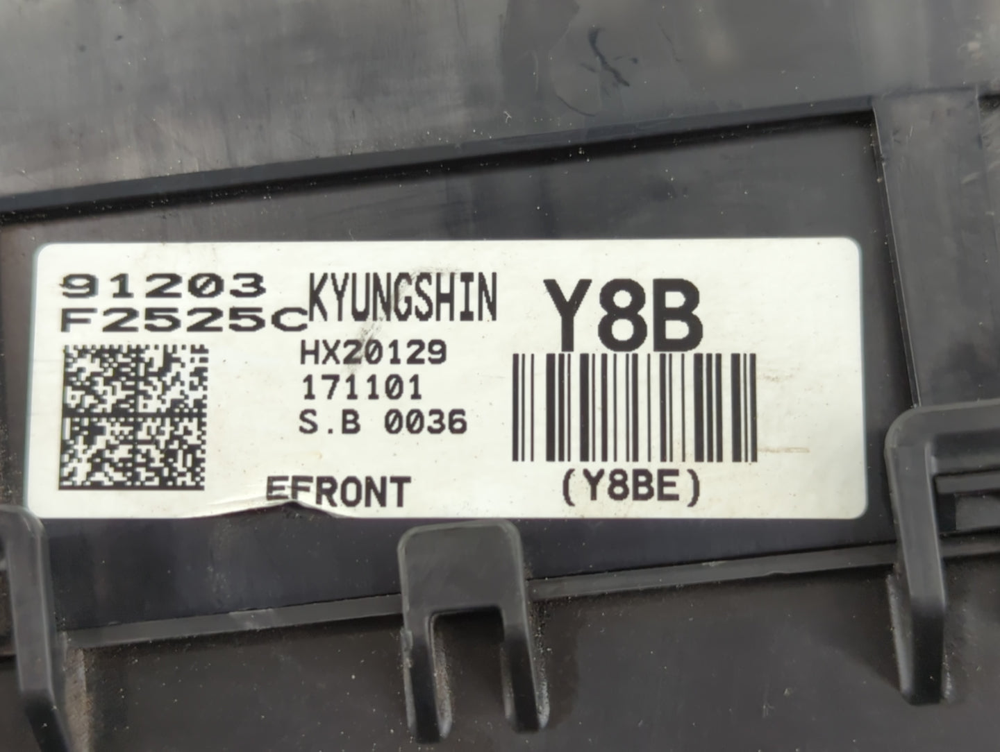 2018 Hyundai Elantra Fusebox Fuse Box Panel Relay Module P/N:91203 F2525C Fits OEM Used Auto Parts - Oemusedautoparts1.com