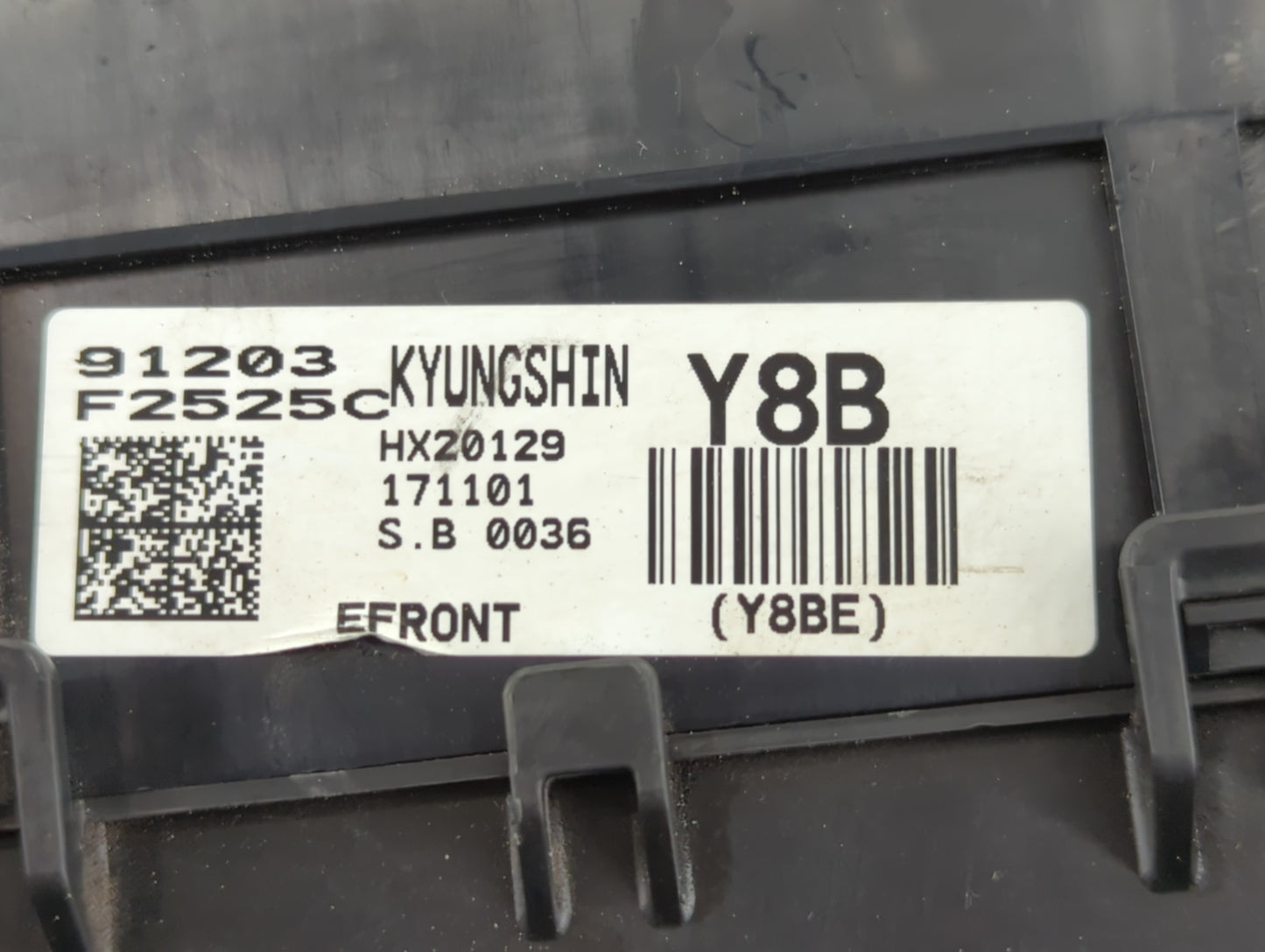 2018 Hyundai Elantra Fusebox Fuse Box Panel Relay Module P/N:91203 F2525C Fits OEM Used Auto Parts - Oemusedautoparts1.com