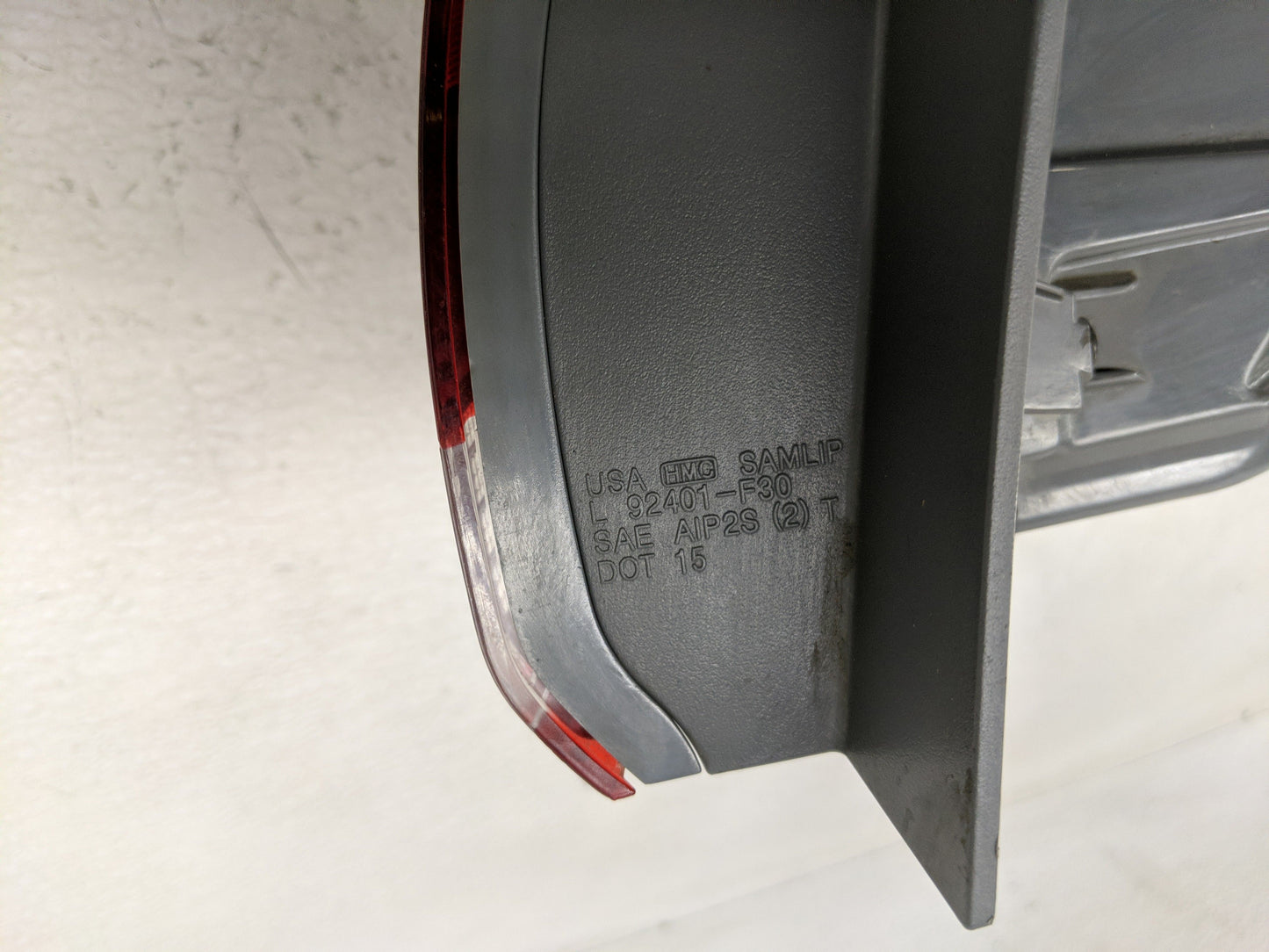 2018-2020 Hyundai Elantra Tail Light Assembly Driver Left OEM P/N:92401-F30 Fits Fits 2018 2019 2020 OEM Used Auto Parts - O