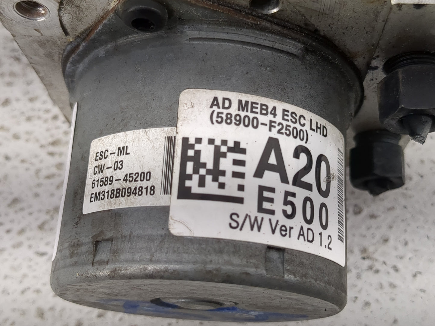 2017-2019 Hyundai Elantra ABS Pump Control Module Replacement P/N:61589-45200 58900-F2500 Fits Fits 2017 2018 2019 OEM Used 