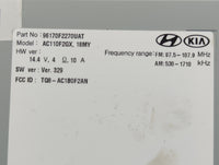 2017-2018 Hyundai Elantra Radio AM FM Cd Player Receiver Replacement P/N:96170F2270UAT Fits Fits 2017 2018 OEM Used Auto Par