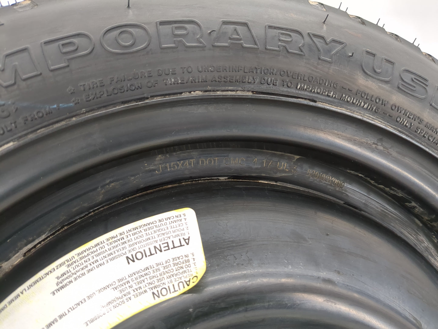 2011-2022 Hyundai Elantra Spare Donut Tire Wheel Rim Oem - Oemusedautoparts1.com