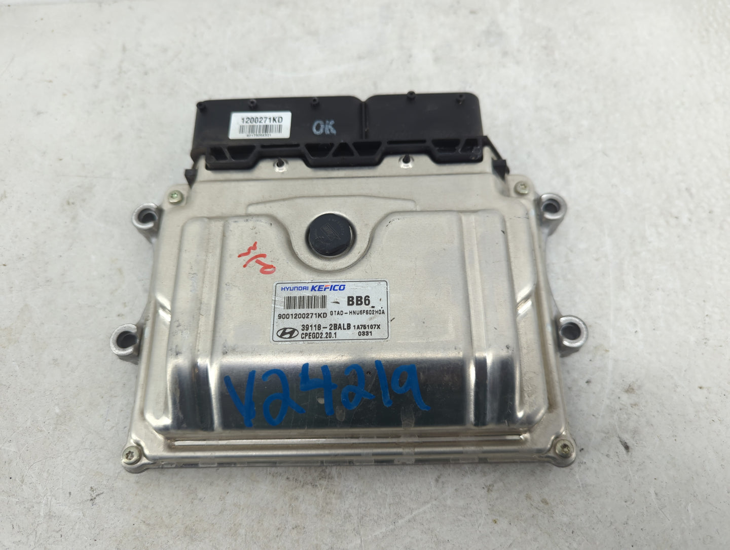 2018-2020 Hyundai Elantra PCM Engine Control Computer ECU ECM PCU OEM P/N:39118-2BALB Fits Fits 2018 2019 2020 OEM Used Auto