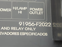2018 Hyundai Elantra Fusebox Fuse Box Panel Relay Module P/N:91956-F2022 91203F2445C Fits OEM Used Auto Parts - Oemusedautop