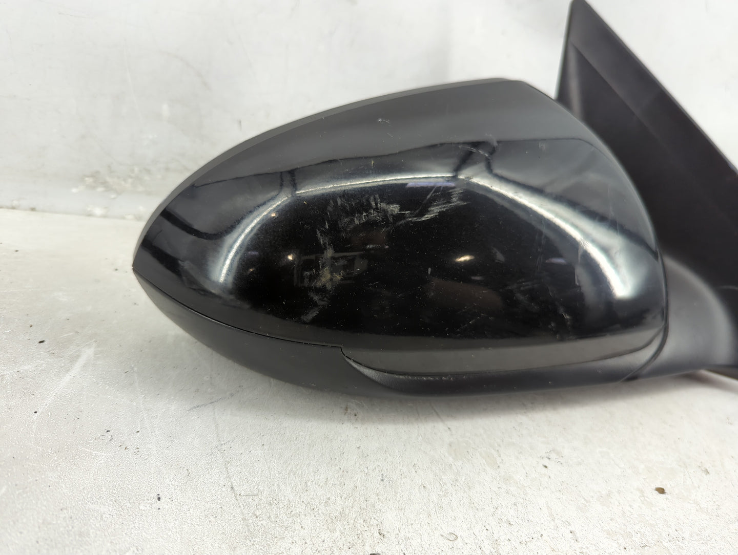 2017-2020 Hyundai Elantra Driver Left Side View Manual Door Mirror Black - Oemusedautoparts1.com