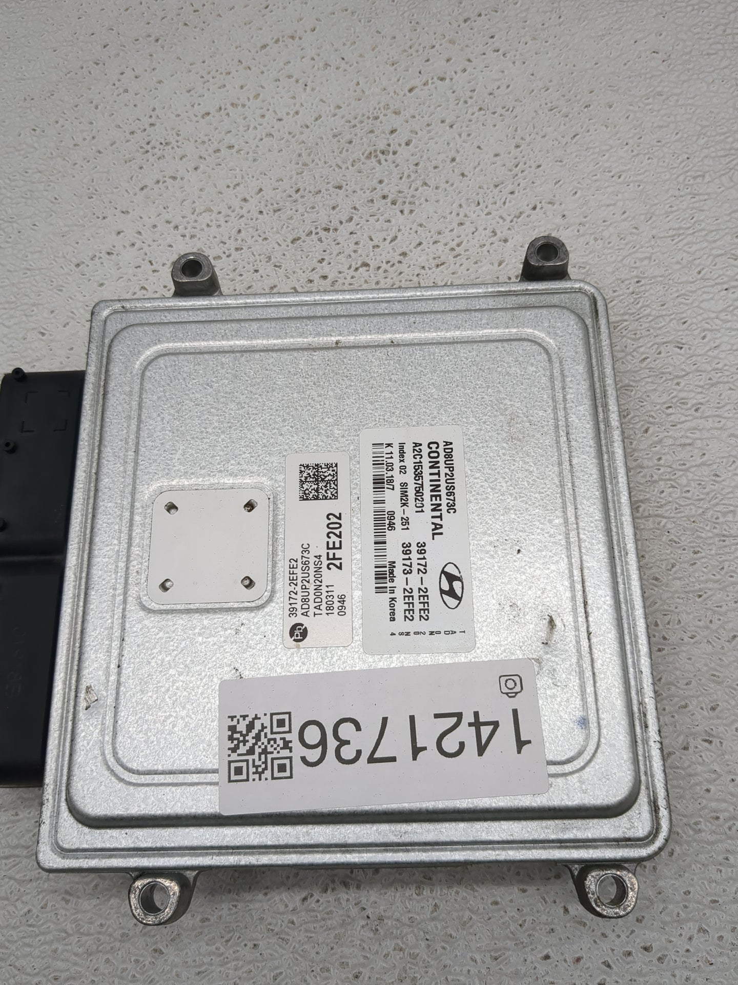 2017-2018 Hyundai Elantra PCM Engine Control Computer ECU ECM PCU OEM P/N:39173-2EFE2 39172-2EFE2 Fits Fits 2017 2018 OEM Us