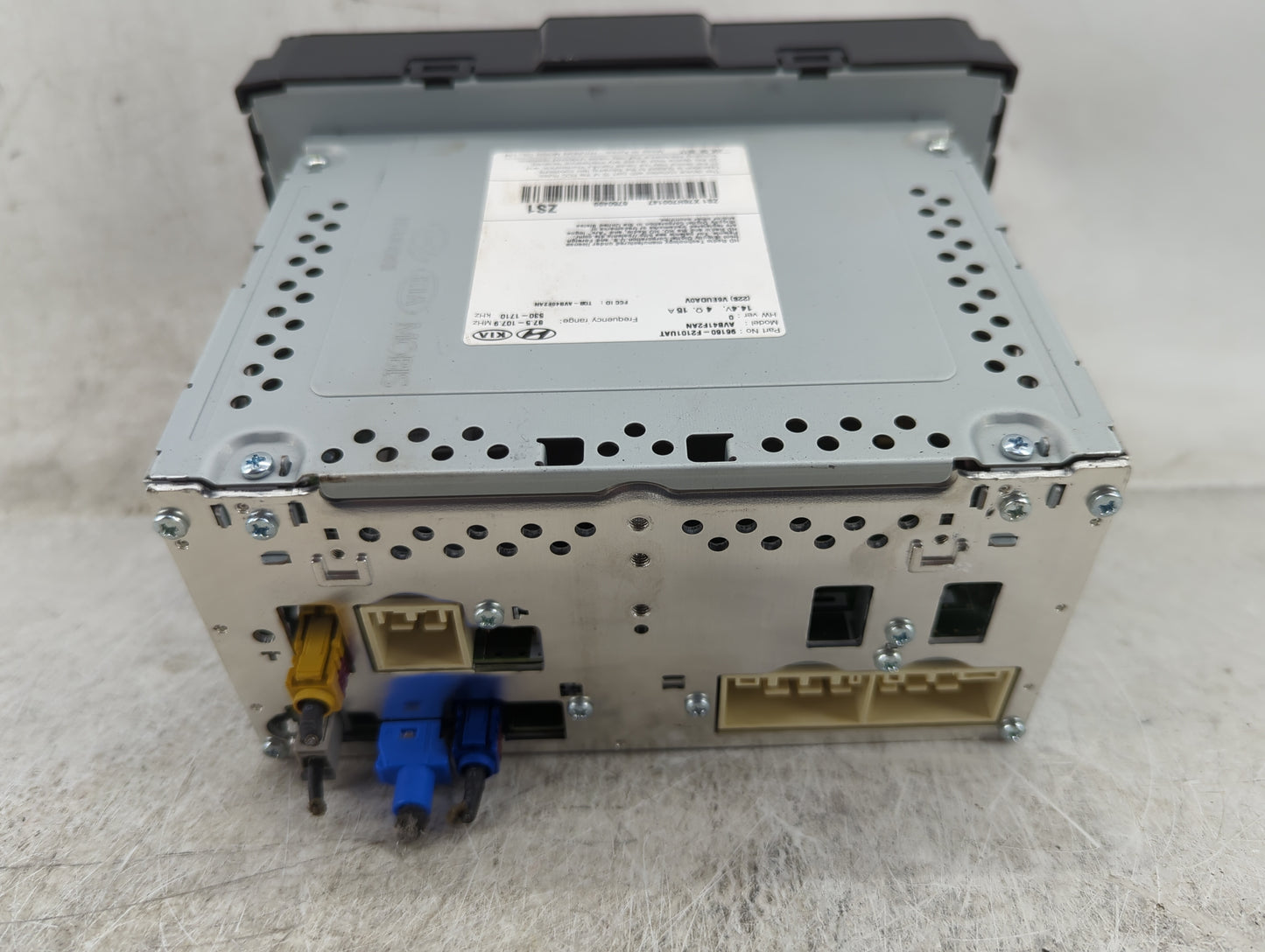 2017-2018 Hyundai Elantra Radio AM FM Cd Player Receiver Replacement P/N:96160-F2101UAT AV8412FAN Fits Fits 2017 2018 OEM Us