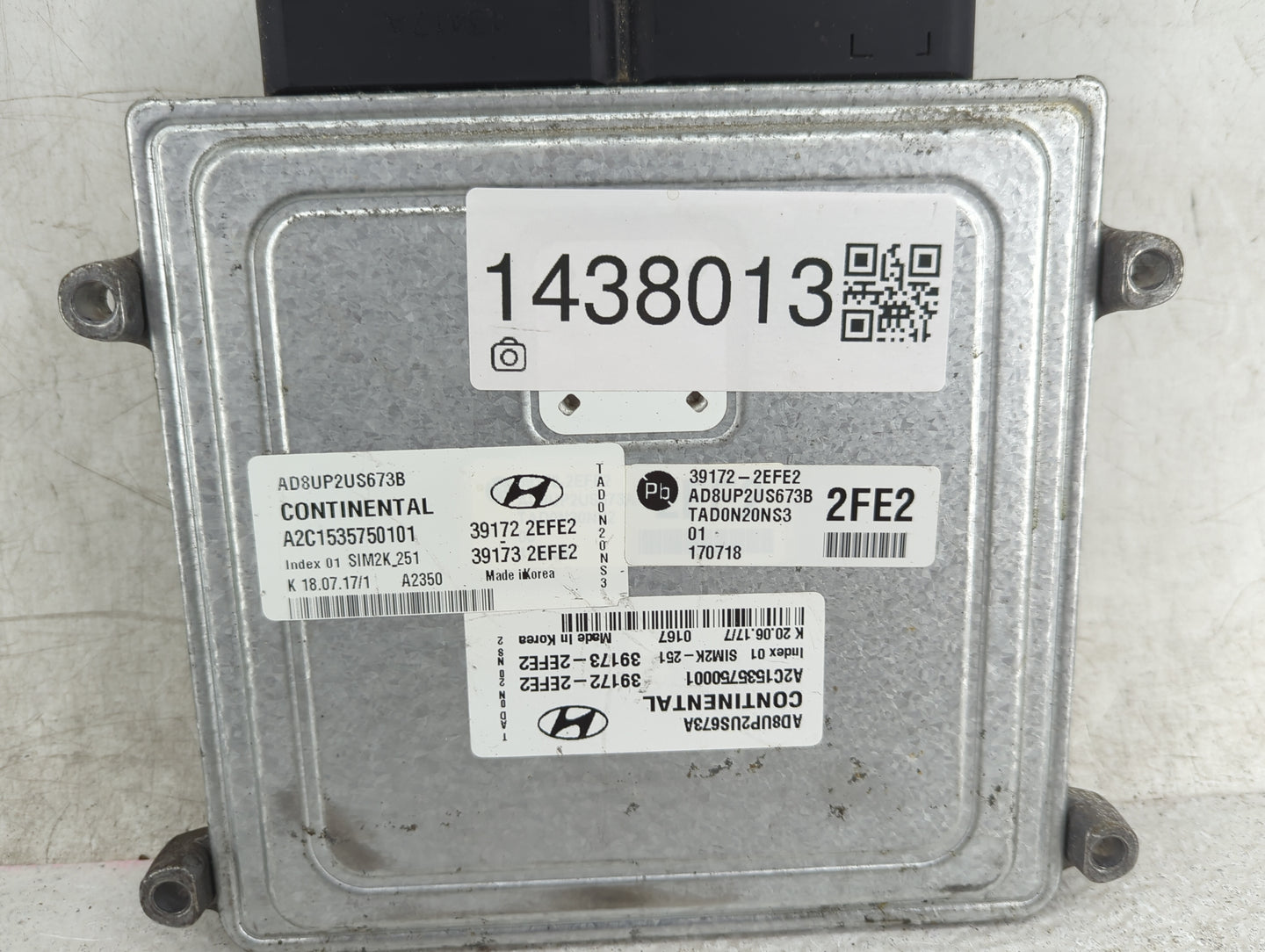 2017-2018 Hyundai Elantra PCM Engine Control Computer ECU ECM PCU OEM Fits OEM Used Auto Parts - Oemusedautoparts1.com