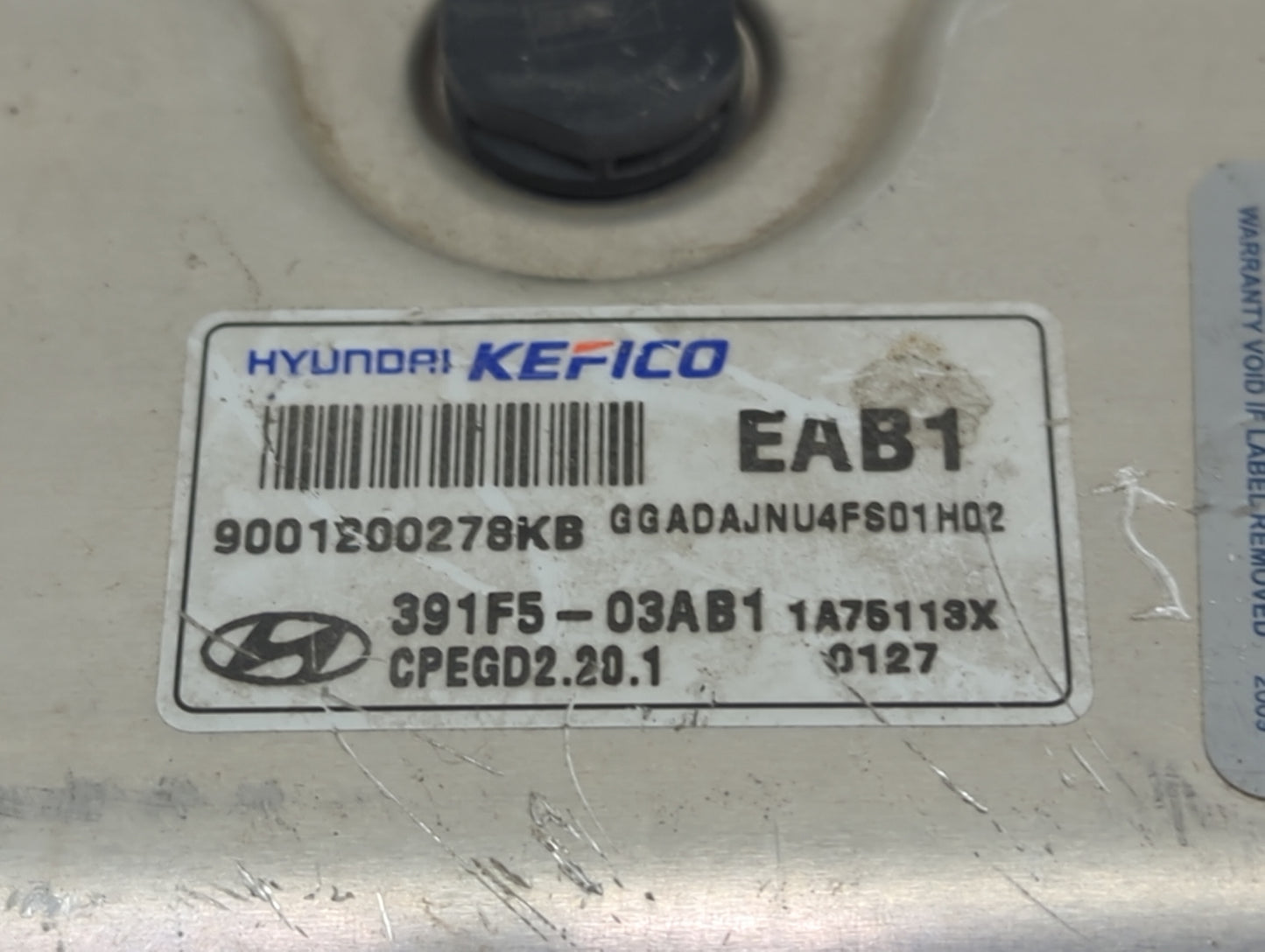 2017-2018 Hyundai Elantra PCM Engine Control Computer ECU ECM PCU OEM P/N:391F5-03AB1 9001200278KB Fits Fits 2017 2018 OEM U