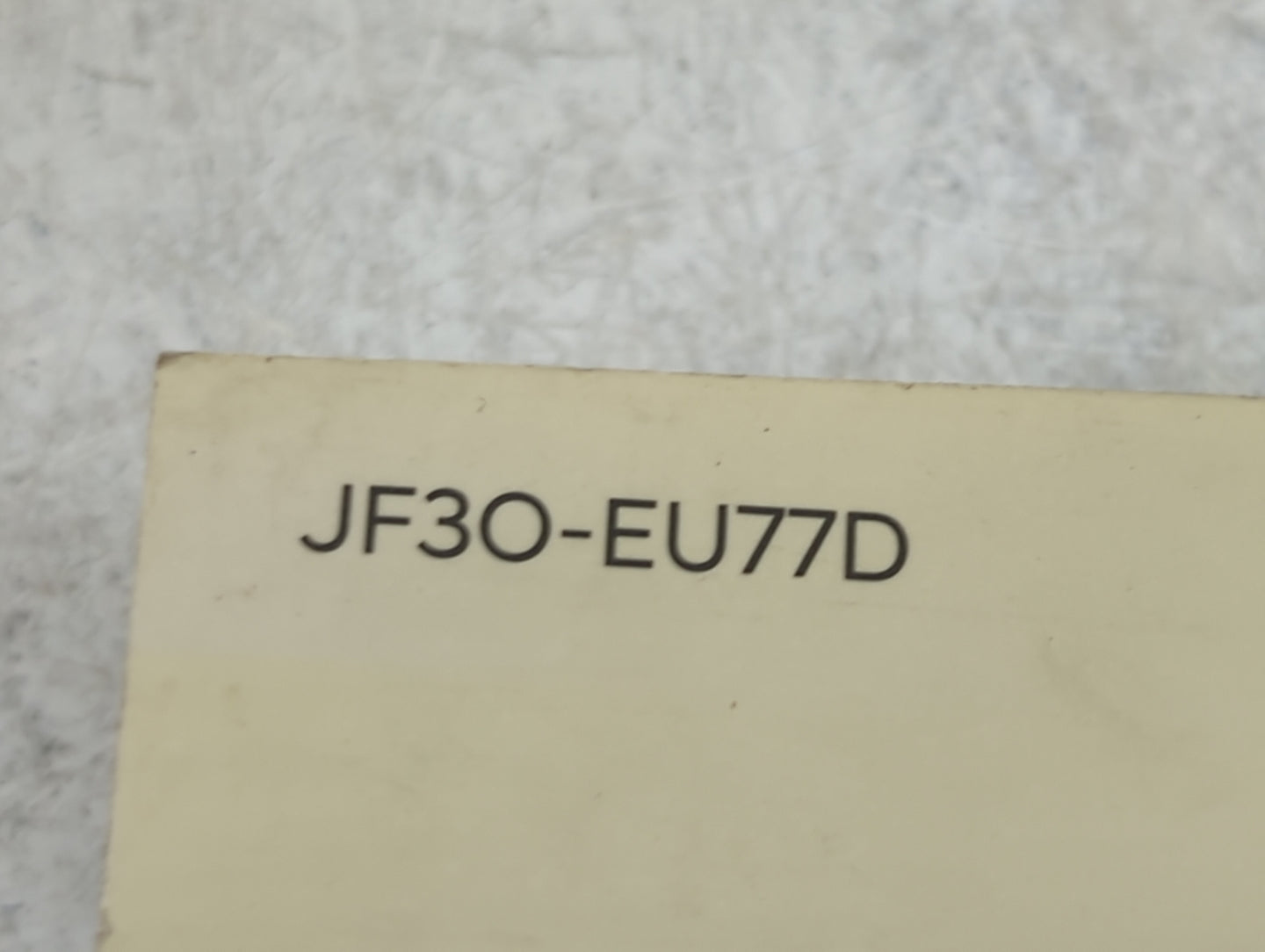 2018 Hyundai Elantra Owners Manual Book Guide P/N:JF30-EU77D OEM Used Auto Parts - Oemusedautoparts1.com