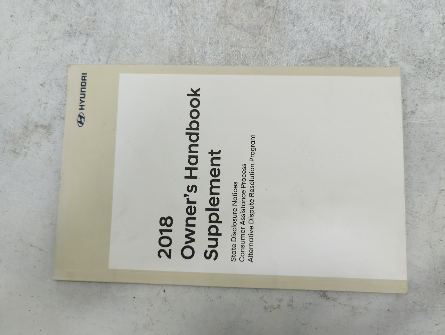 2018 Hyundai Elantra Owners Manual Book Guide P/N:JF30-EU77D OEM Used Auto Parts - Oemusedautoparts1.com