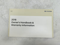 2018 Hyundai Elantra Owners Manual Book Guide P/N:JF30-EU77D OEM Used Auto Parts - Oemusedautoparts1.com