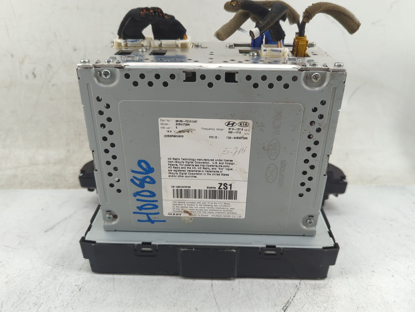 2017-2018 Hyundai Elantra Radio AM FM Cd Player Receiver Replacement P/N:96160-F2101UAT AVB41F2AN Fits Fits 2017 2018 OEM Us