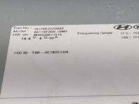 2017-2018 Hyundai Elantra Radio AM FM Cd Player Receiver Replacement P/N:96170F2270UAT AC110F2GX Fits Fits 2017 2018 OEM Use